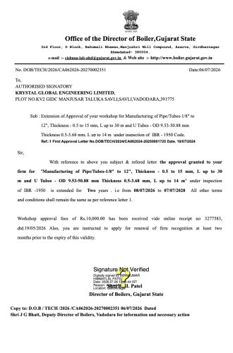 INDIAN BOILER REGULATIONS (IBR)