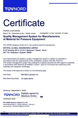 Pressure Equipment Directive (PED)